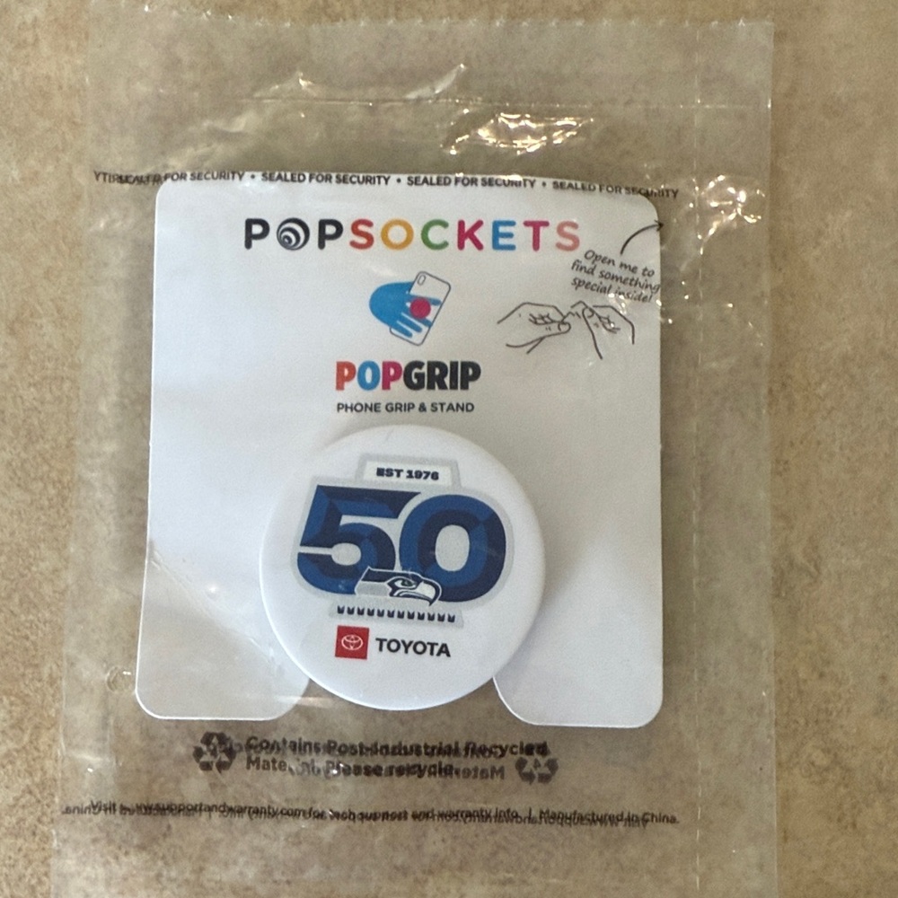 PopSocket PopGrip Phone Grip & Stand - White and Blue